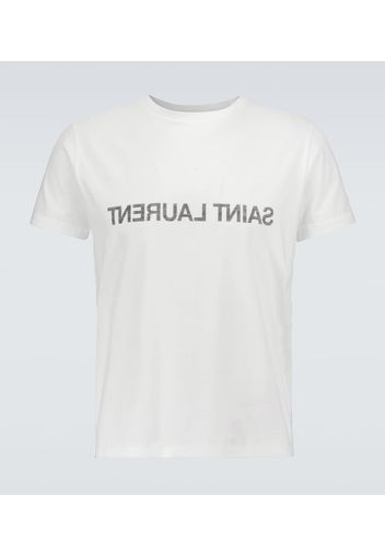 Reversed logo short-sleeved T-shirt