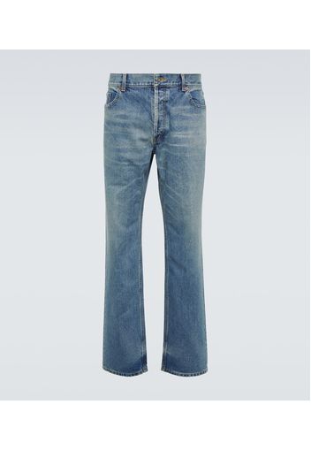 Low-rise straight jeans