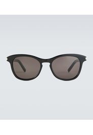 Round-frame acetate sunglasses