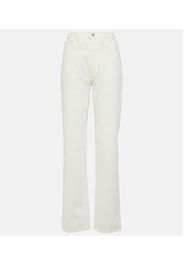 High-rise straight jeans