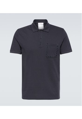 Rockstud cotton polo shirt