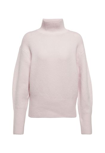 Turtleneck wool and cashmere sweater