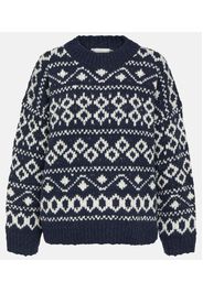 Fair Isle wool-blend sweater