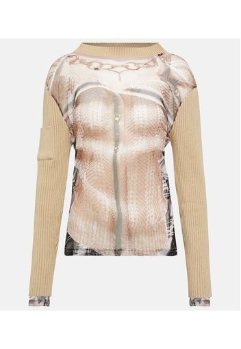 x Jean Paul Gaultier Trompe L'Oeil top