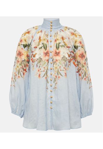 Lexi floral ramie blouse