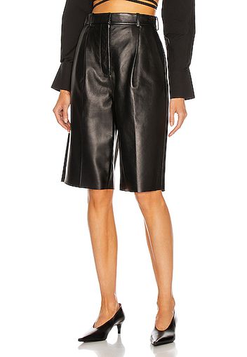 Acne Studios Leather Short in Black