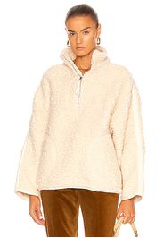 Acne Studios Fedda Teddy Sweater in Cream