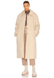 Acne Studios Olfa Padded Coat in Beige