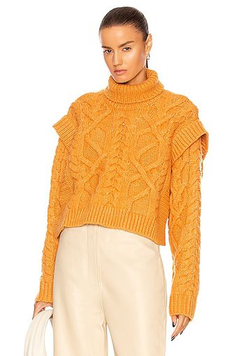 AKNVAS Bonnie Wool Sweater in Tangerine