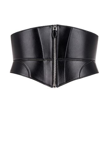 ALAÏA Large Zip Bustier Belt in Black