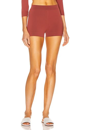 ALAÏA Biker Short in Rust