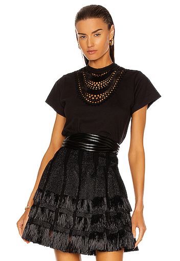 ALAÏA Jersey T Shirt in Black