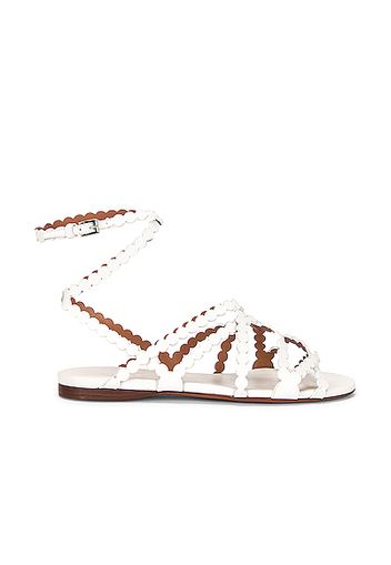 ALAÏA Veau Minimal Sandals in White