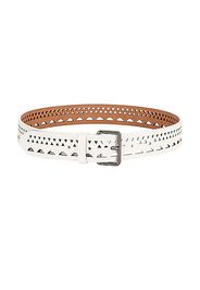 ALAÏA Vienne Thin Belt in White