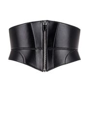 ALAÏA Large Zip Bustier Belt in Black