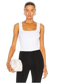 ALAÏA Sleeveless Bodysuit in White