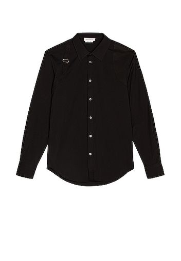 Alexander McQueen Long Sleeve Shirt in Black