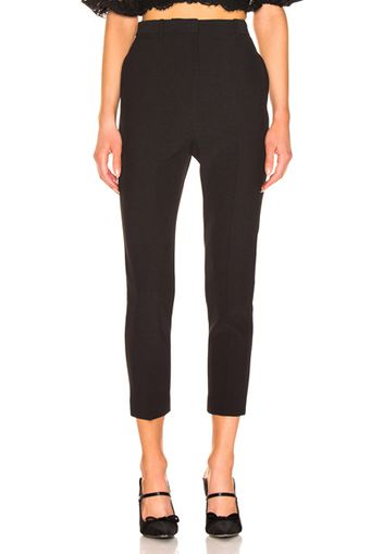 Alexander McQueen High Waisted Cigarette Pant in Black