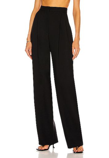 Alexander McQueen Wide Leg Trouser in Black