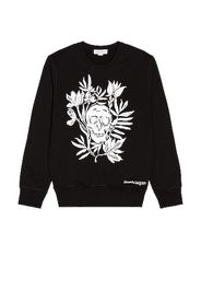 Alexander McQueen Skull Print Sweatshirt in Black