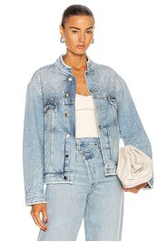 Alexandre Vauthier Crystal Denim Jacket