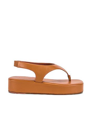 AMINA MUADDI Debora Flatform Sandal in Nude