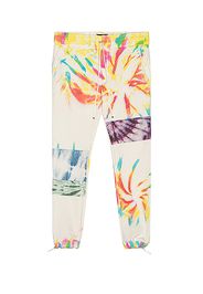 Amiri Tie Dye Art Patch Sweatpant in White