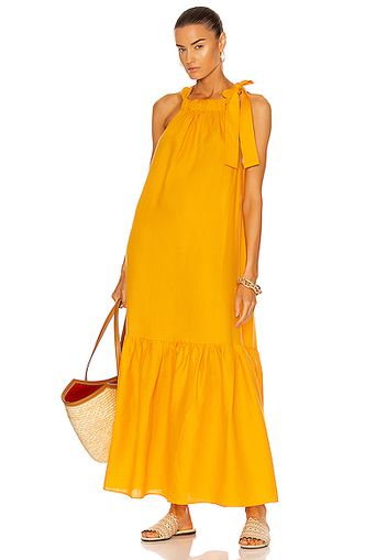 ASCENO The Ibiza Dress in Yellow