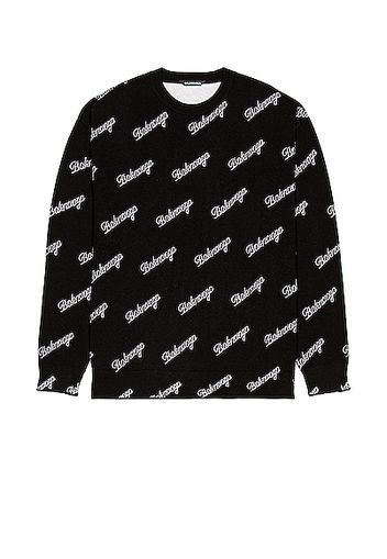 Balenciaga Crewneck Sweater in Black