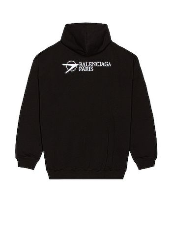 Balenciaga Large Fit Hoodie in Black