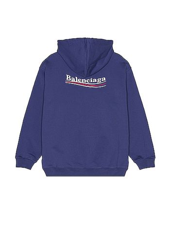 Balenciaga Medium Fit Hoodie in Blue