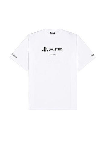 Balenciaga Boxy Tee in White