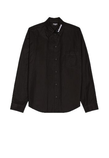 Balenciaga L/S Large Fit Shirt in Black