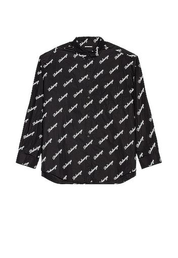 Balenciaga Large Fit Shirt in Black