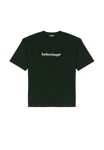 Balenciaga Medium Fit Tee in Green