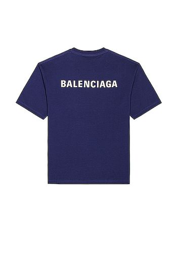 Balenciaga Medium Fit Tee in Blue