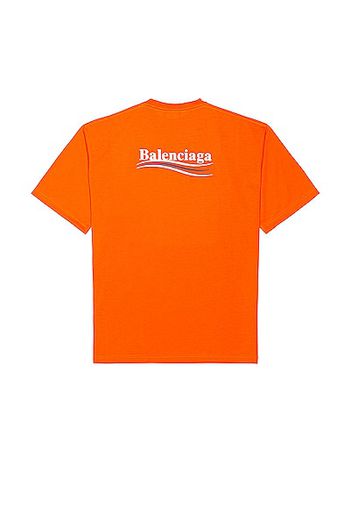 Balenciaga Large Fit Tee in Orange