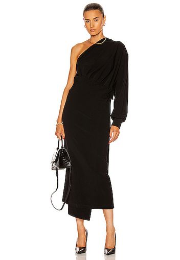 Balenciaga Body Wrap Dress in Black