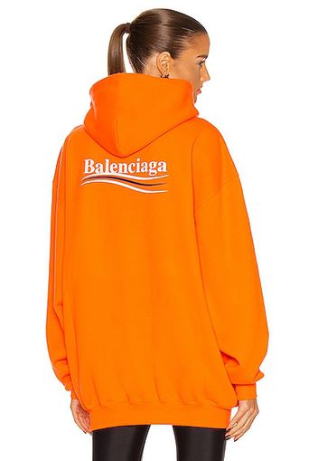 Balenciaga Long Sleeve Hoodie in Orange