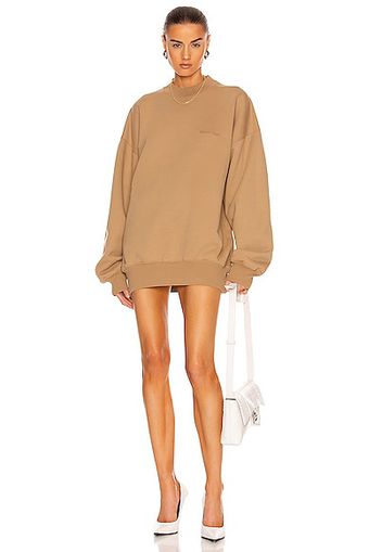 Balenciaga BB Corp Crewneck Sweater in Brown