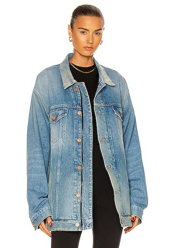 Balenciaga Zip Up Jacket in Denim-Light