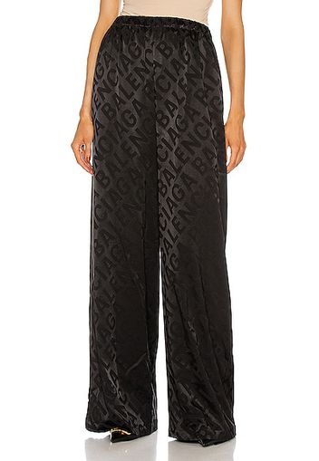 Balenciaga Wide Leg Pant in Black