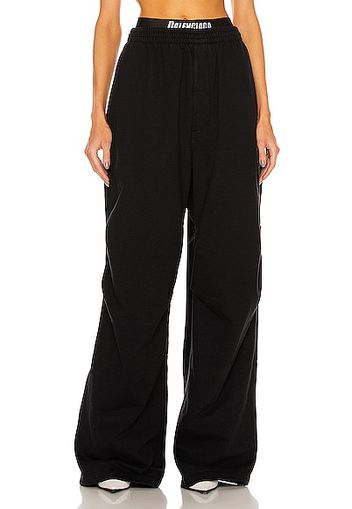 Balenciaga Elastic Sweatpant in Black