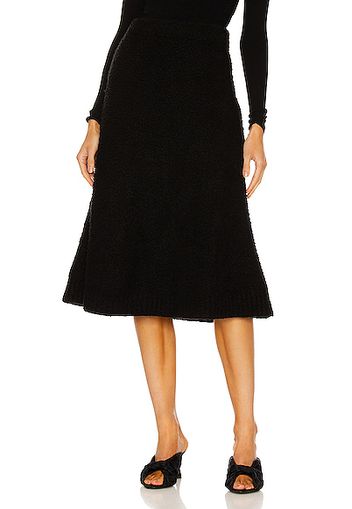 Balenciaga Midi Skirt in Black