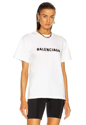 Balenciaga Small Fit T Shirt in White