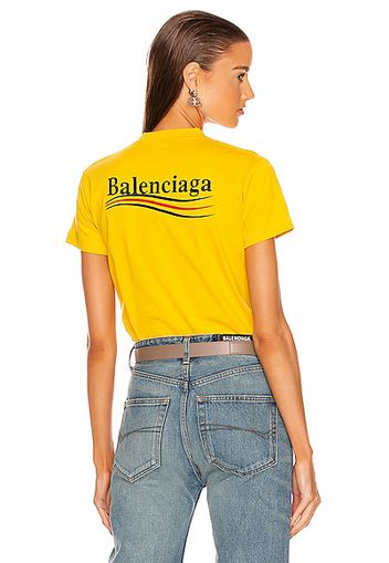 Balenciaga Small Fit T-Shirt in Yellow