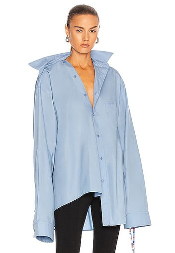 Balenciaga Twisted Shirt in Baby Blue