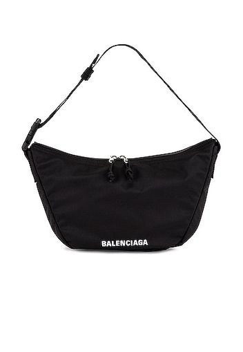 Balenciaga Wheel Sling Bag in Black