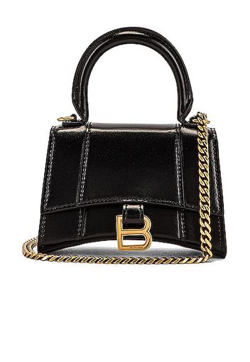 Balenciaga Nano Hourglass Bag in Black