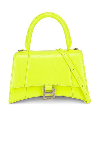 Balenciaga Small Hourglass Top Handle Bag in Yellow